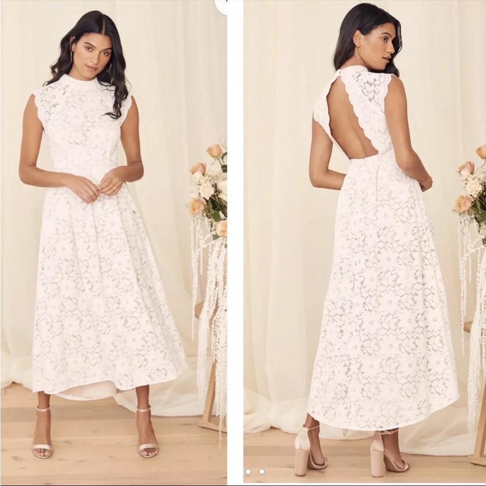 NWT LuLus white dress